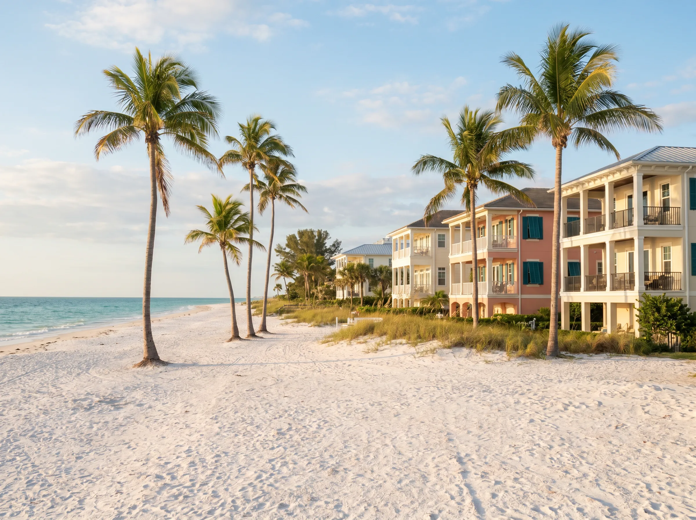 Coastal luxury homes along the Sarasota Keys