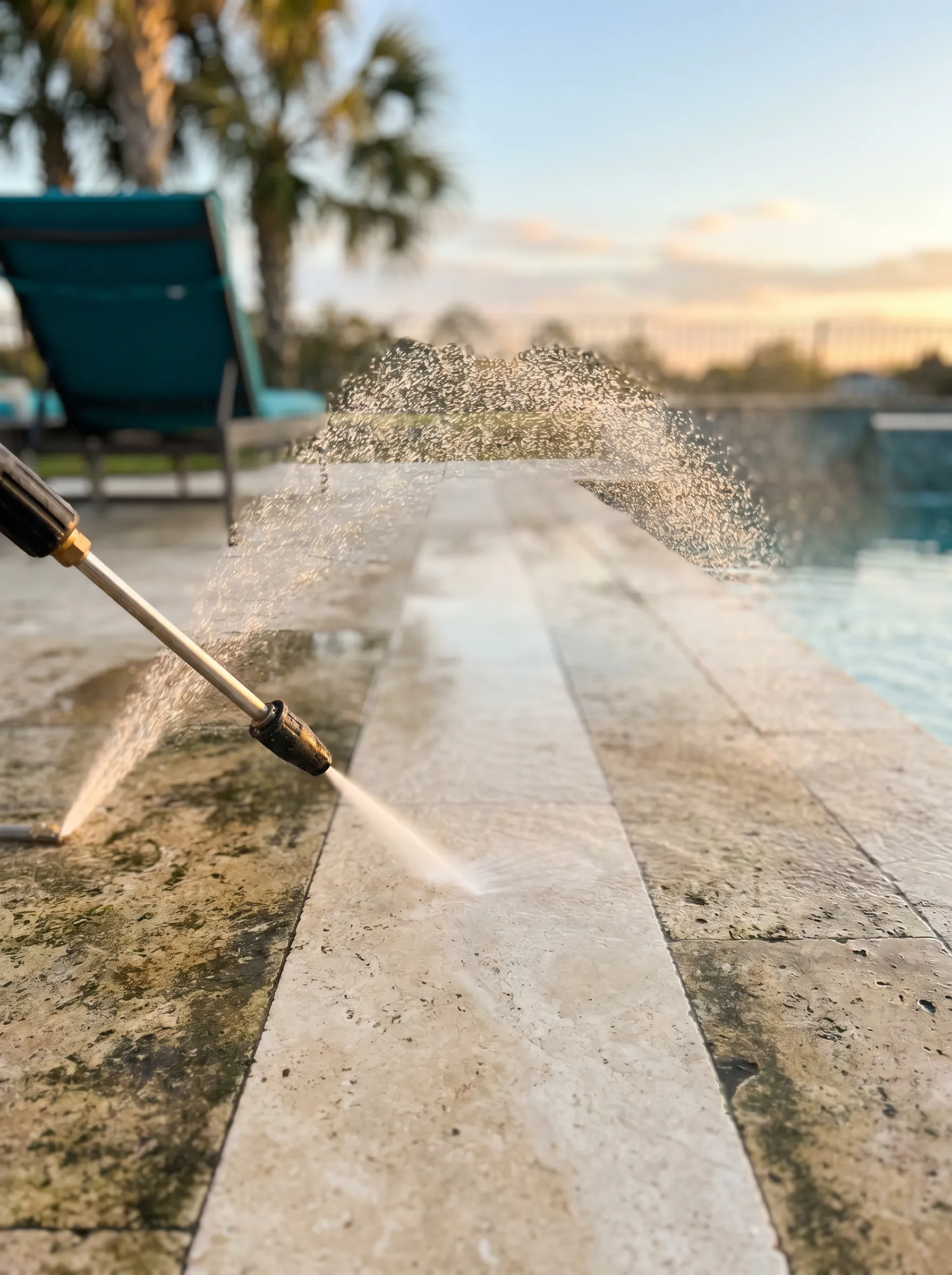 Pressure Washing for a Sarasota luxury home